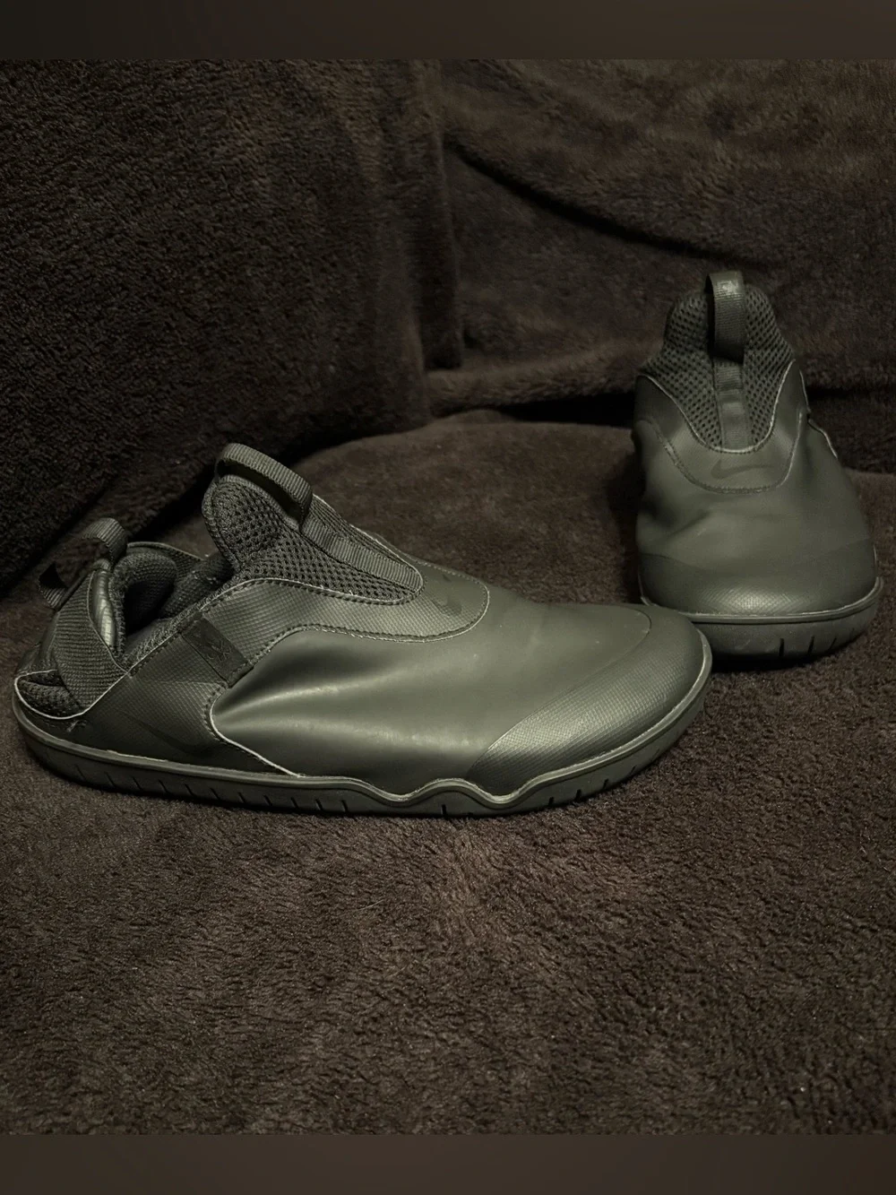 Nike Air Zoom Pulse Triple Black Slip On Nursing Shoes Mens 7.5 C Pics 4 Cond